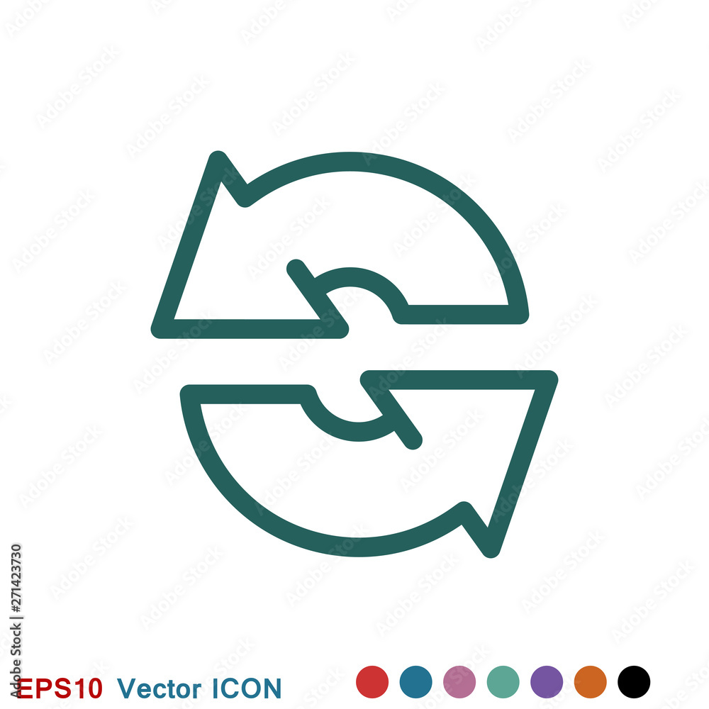 Exchange and convert icon. Logo, illustration, vector sign symbol Exchange and convert icon. Logo, illustration, vector sign symbol