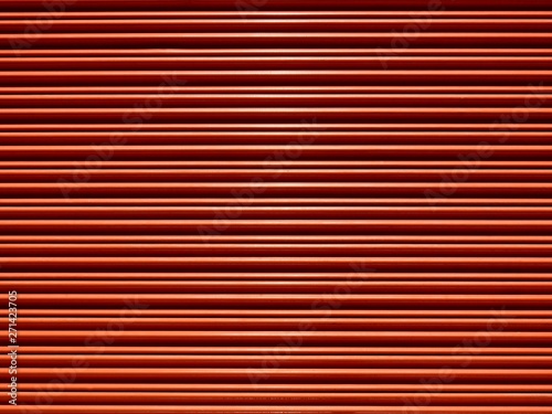 old orange metal shutter door texture