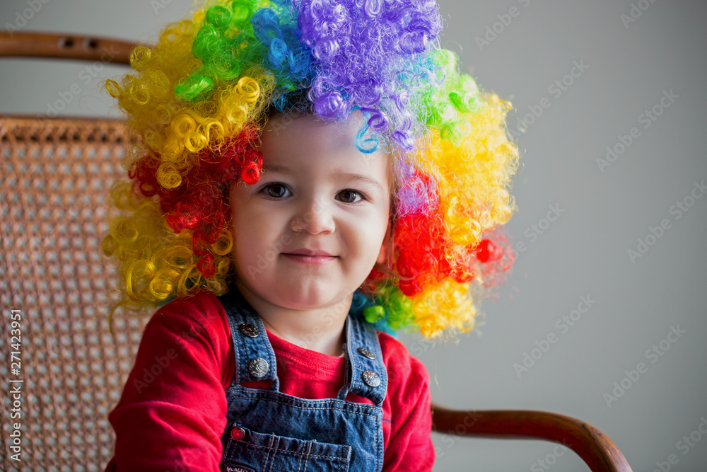 Portrait of baby clown Portrait of baby clown
