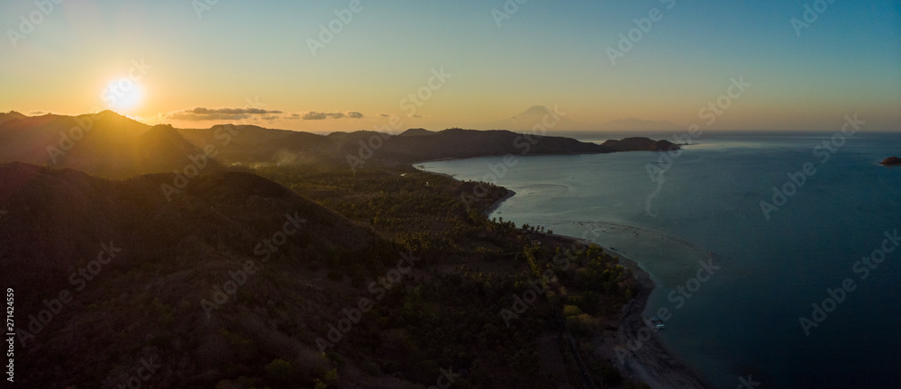 Drone Sunset Lombok