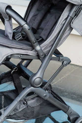 Original baby stroller, close-up details. New design. © combo1982