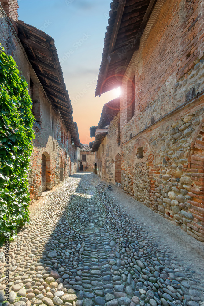 Medieval village on the Piedmontese hills