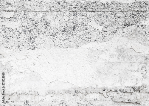 Seamless old white concrete wall