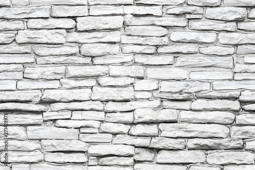Seamless texture, white brick wall