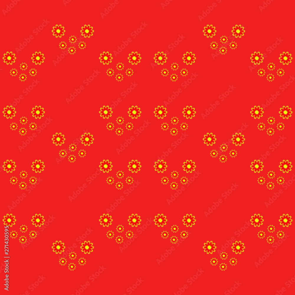 Pattern with Flowers. background - Illustration Pattern with Flowers. background - Illustration