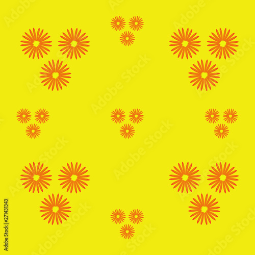 Pattern with Flowers. background - Illustration