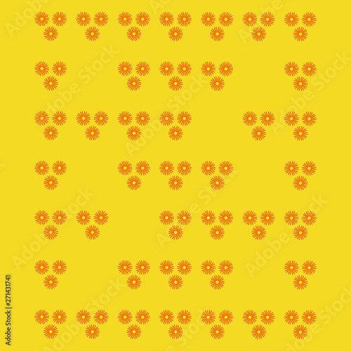 Pattern with Flowers. background - Illustration