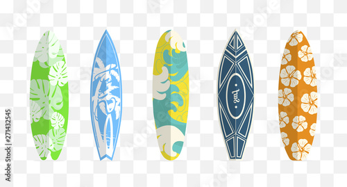 Set of surf boards