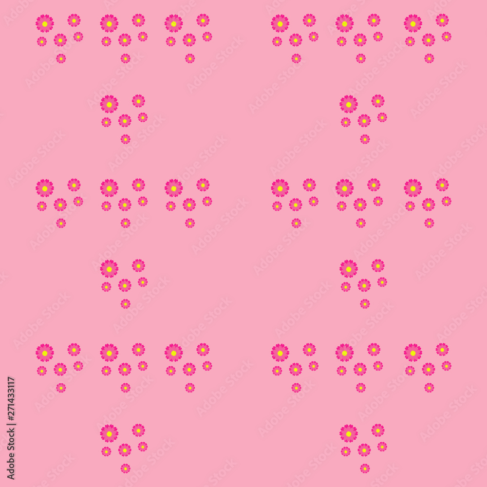 Pattern with Flowers. background - Illustration