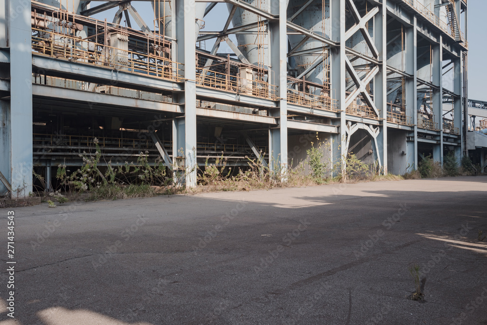 Industrial buildings in an abandoned factory Industrial buildings in an abandoned factory