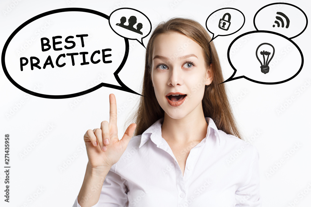Business, technology, internet and networking concept. A young entrepreneur comes to mind the keyword: Best practice Business, technology, internet and networking concept. A young entrepreneur comes to mind the keyword: Best practice