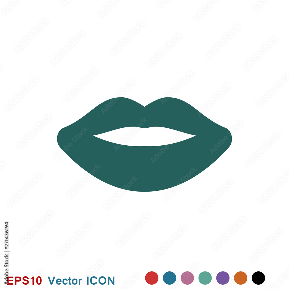 Lips icon, kiss icon, logo, illustration, vector sign symbol for design Lips icon, kiss icon, logo, illustration, vector sign symbol for design