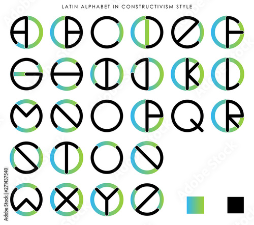 Latin Alphabet in Constructivism