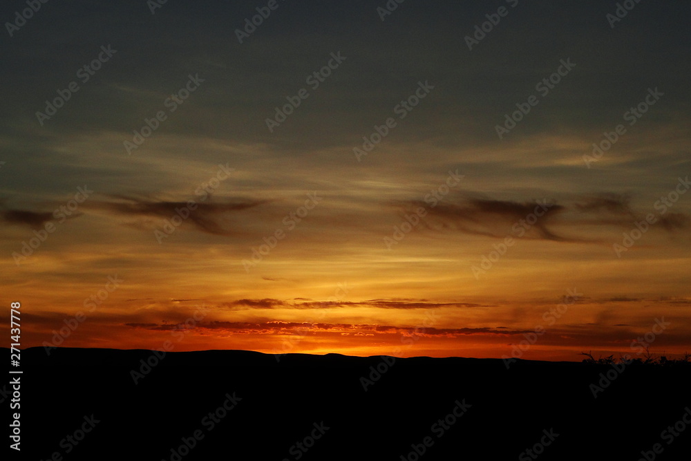 Pôr-do-sol na Caatinga