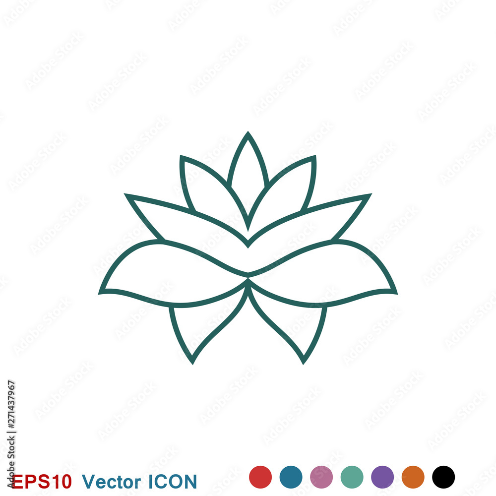 Lotus icon logo, illustration, vector sign symbol for design Lotus icon logo, illustration, vector sign symbol for design