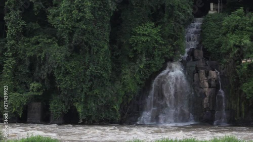 Piracicaba river with waterfall on the right.
Rio de piracicaba com cachoeira a direita photo