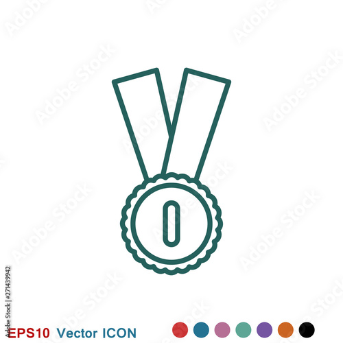 Medal icon, vector logo, medal symbol for your web site