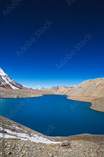 Tilicho Lake. Himalaya mountains, Nepal