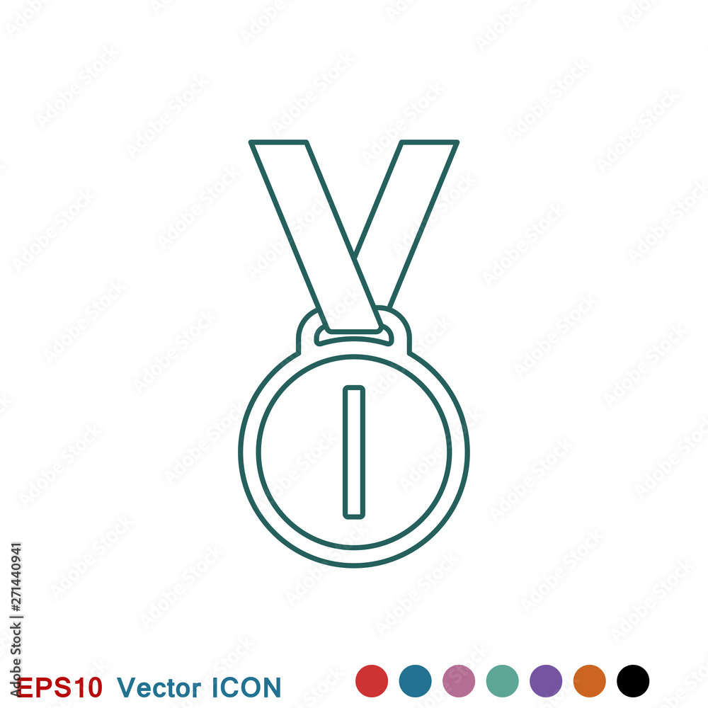 Medal icon, vector logo, medal symbol for your web site Medal icon, vector logo, medal symbol for your web site