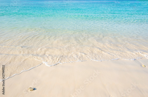 Sea and clear water beach have a holiday summer relaxing and travel bright sky koh lipe thailand