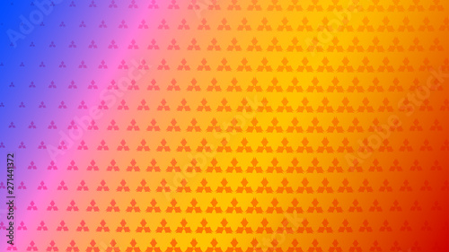 Abstract halftone background of small symbols in orange colors