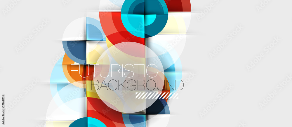 Geometric design abstract background - circles Geometric design abstract background - circles