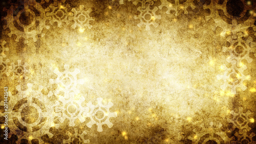 Abstract Gears Particles Background