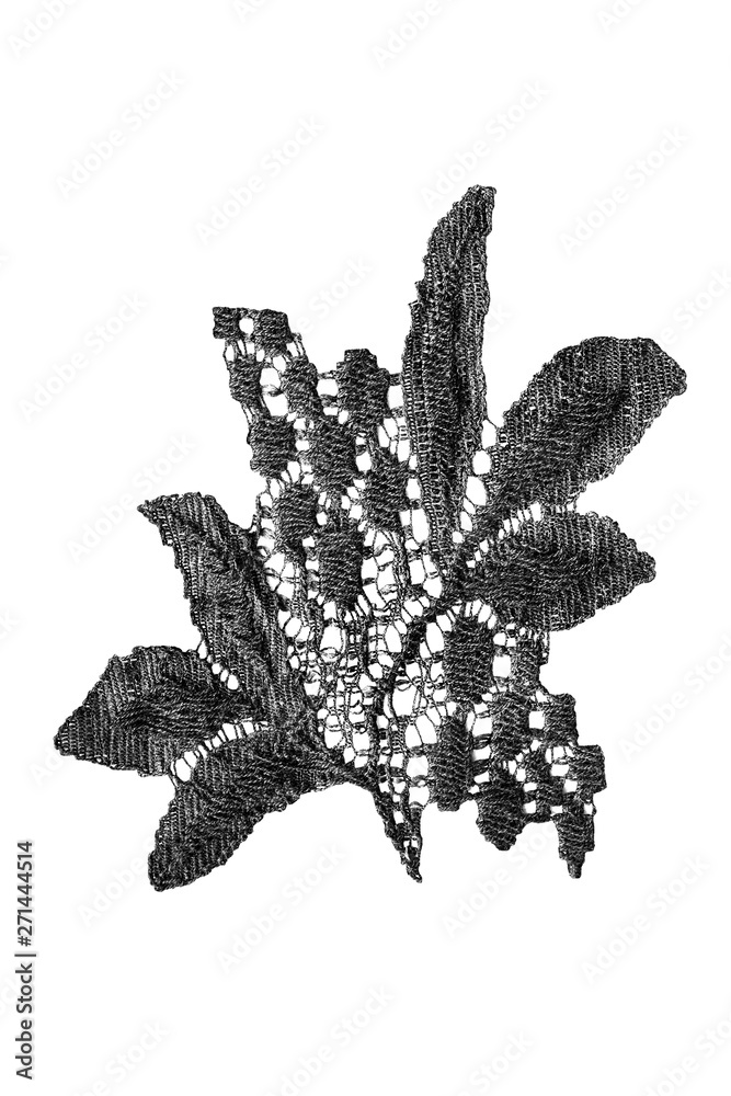Black lace isolated Black lace isolated
