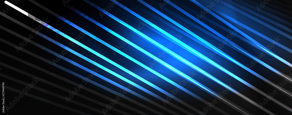 Shiny color neon light with lines, abstract wallpaper, shiny motion, magic space light. Techno abstract background