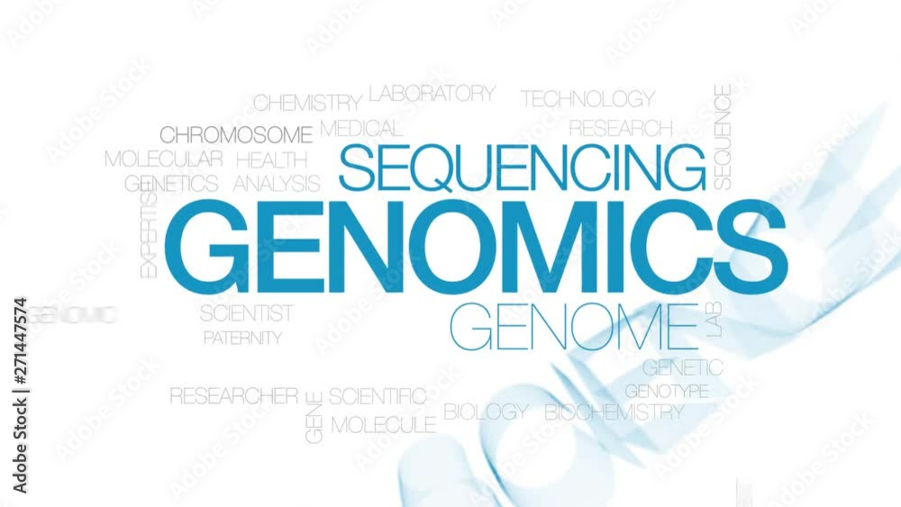 Genomics animated word cloud. Kinetic typography. Genomics animated word cloud. Kinetic typography.