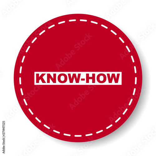 red vector banner know how