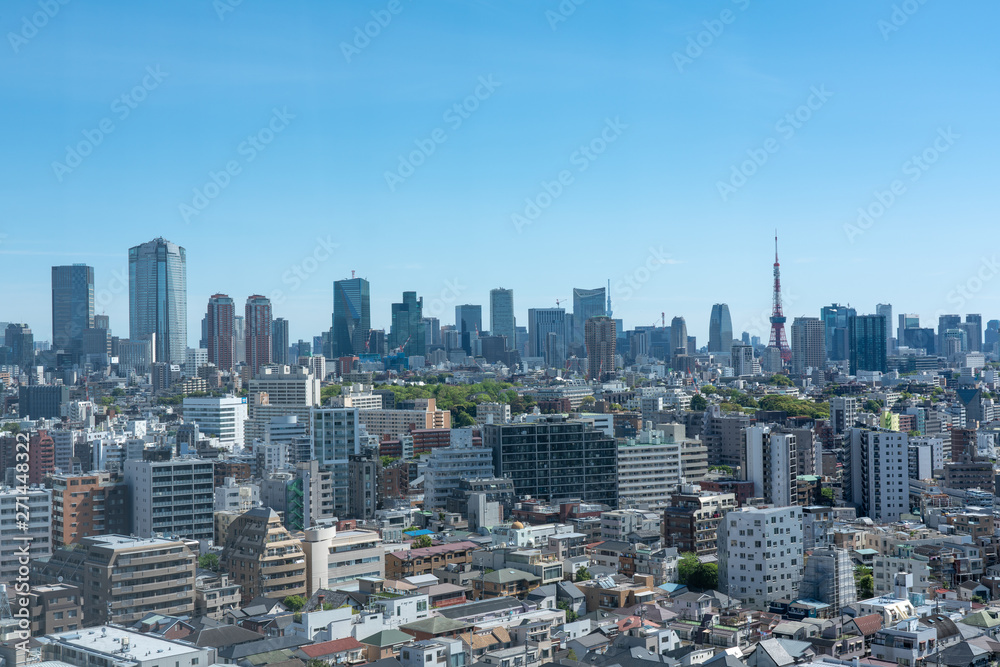 恵比寿から見る東京都内の風景