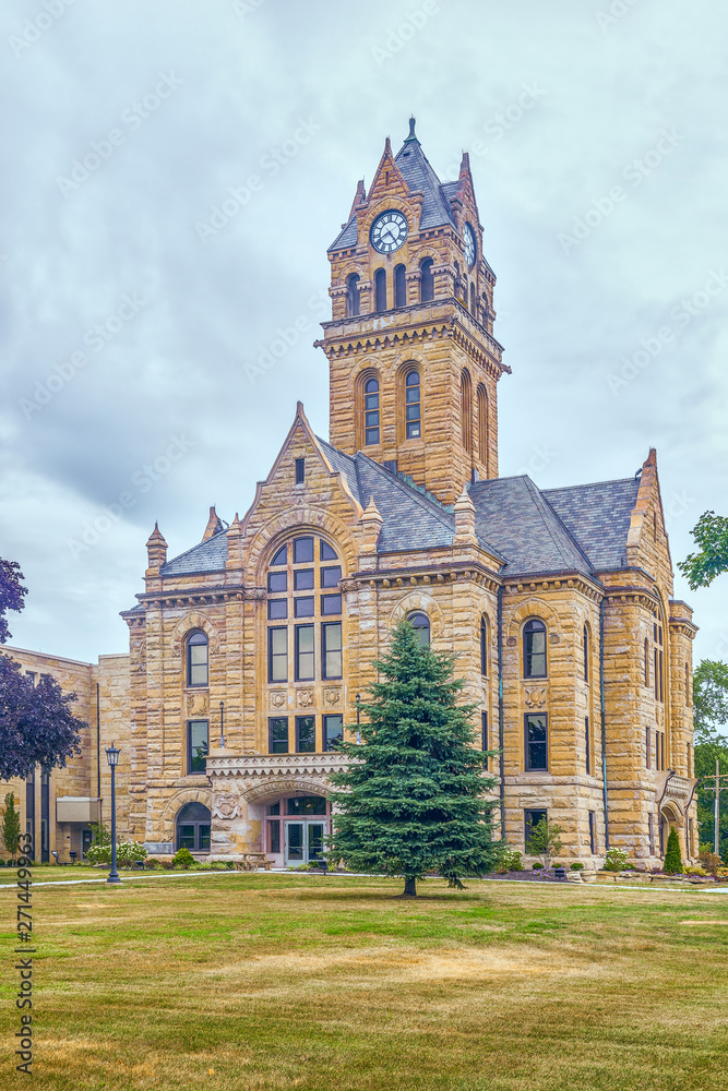 Historic Ottawa County Courthouse.Port Clinton.Ohio.USA