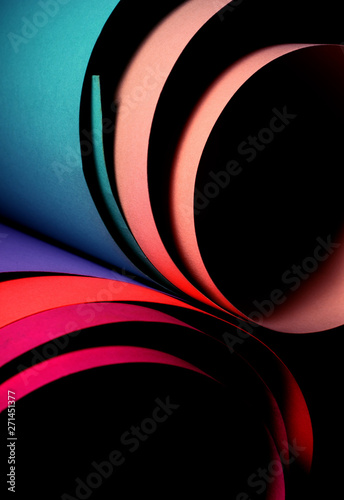 Abstract colorful paper background. Colored paper backdrop.