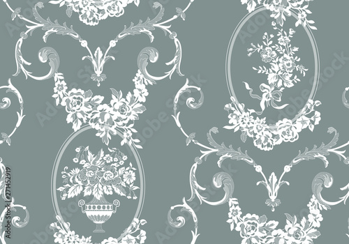seamless vintage floral lace pattern for your design