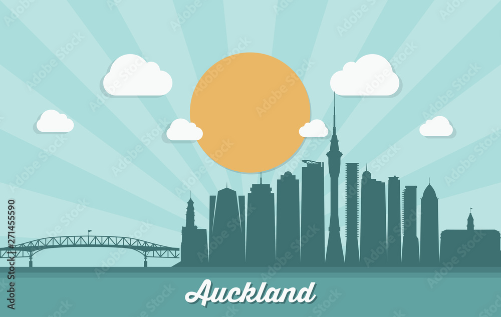 Auckland skyline - New Zealand