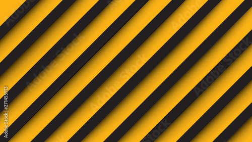 Abstract paper cut style pattern, yellow and black. EPS10, vector, illustration. Ratio 1920x1080 px.