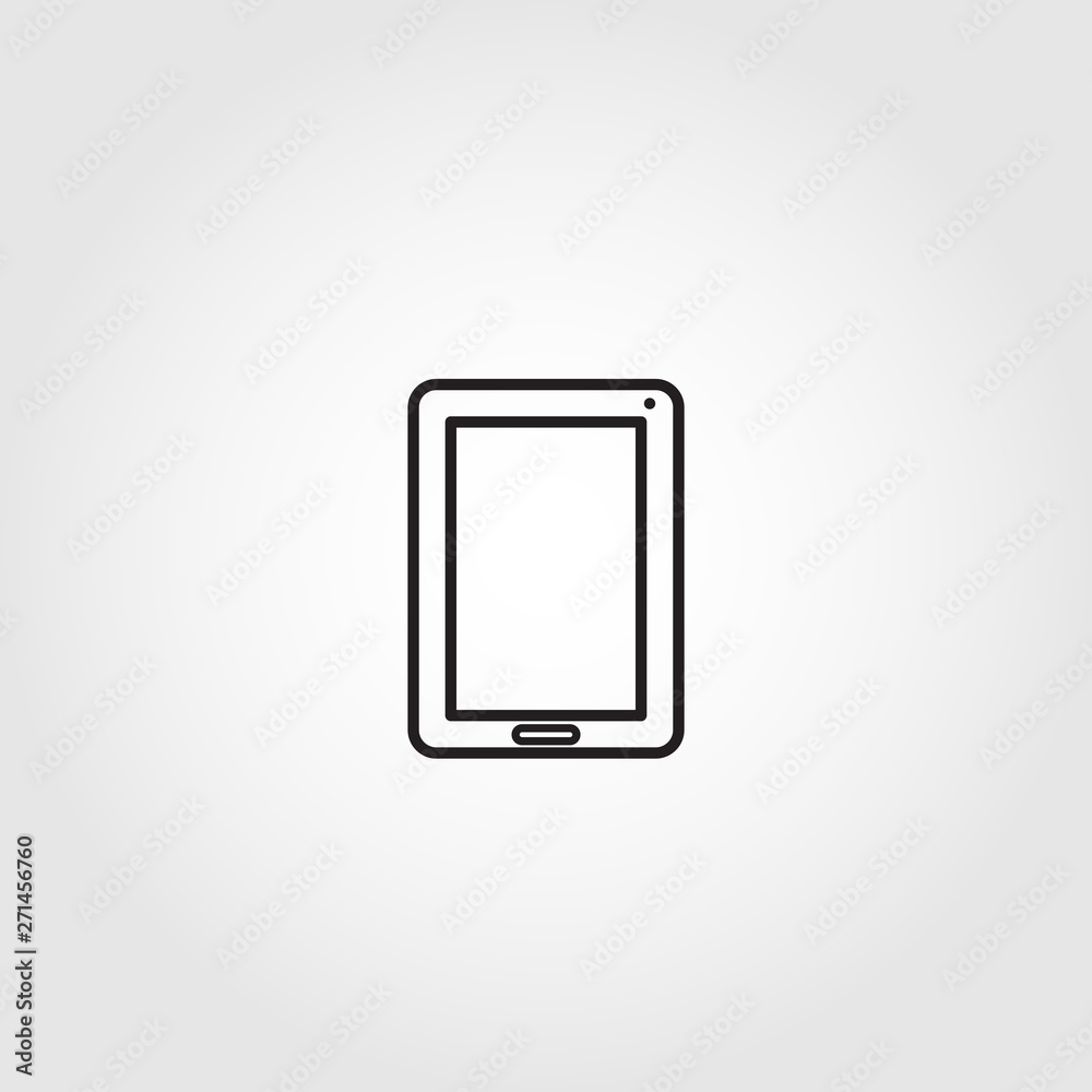 tablet vector icon on white background tablet vector icon on white background