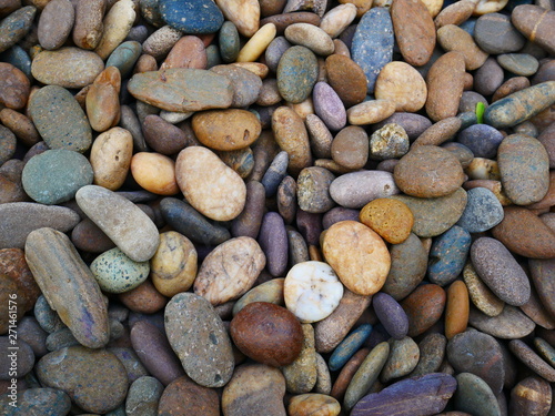 brown pebble stone nature background