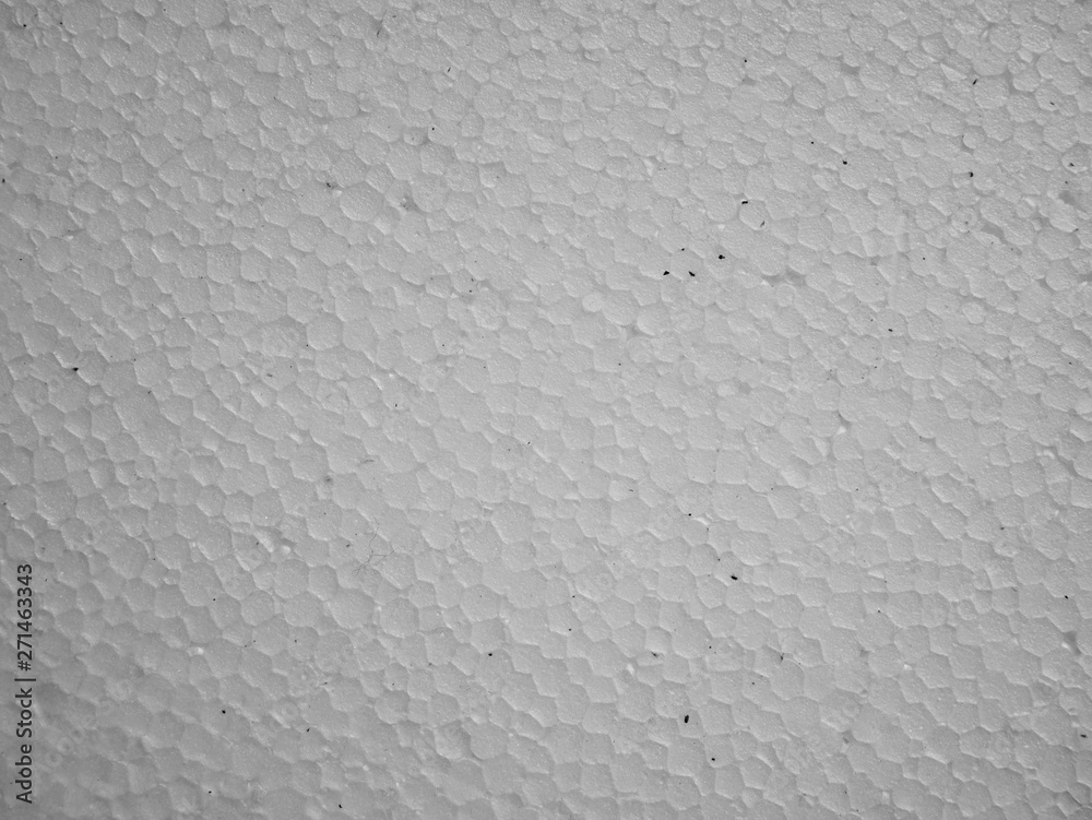 Plastic foam sheet texture isolated white background