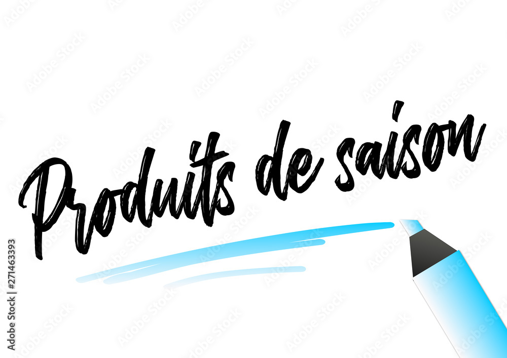 produits de saison souligné bleu produits de saison souligné bleu