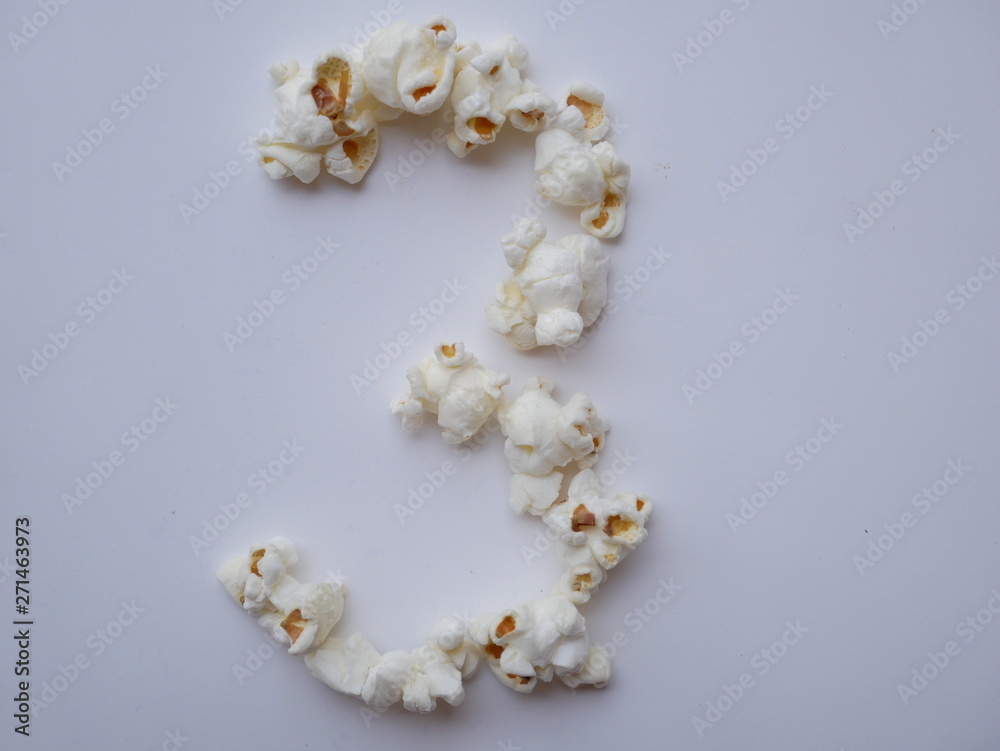 popcorn isolated white , concept food background popcorn isolated white , concept food background