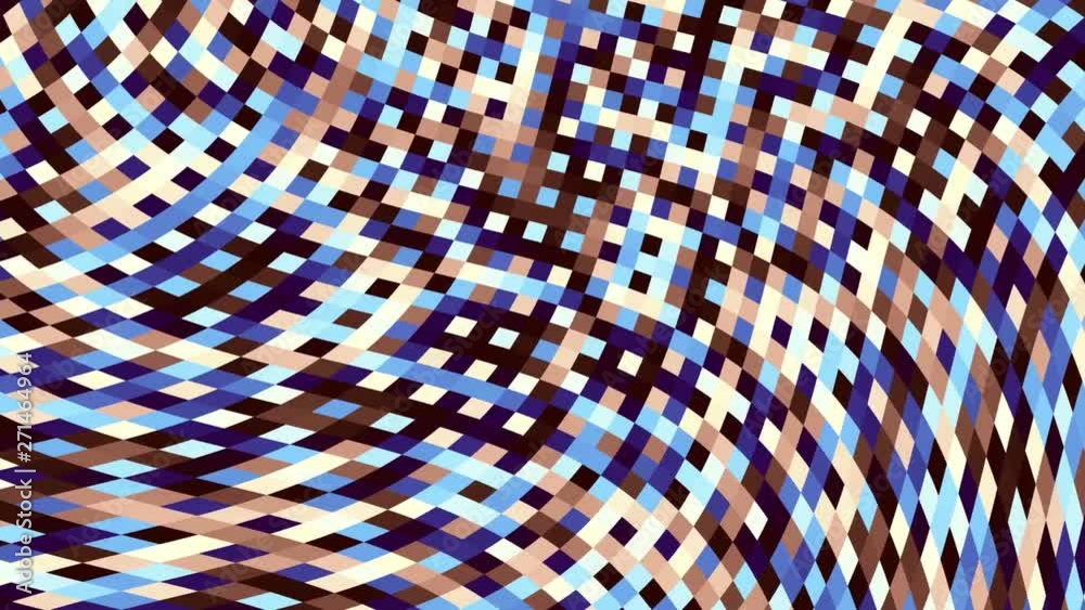 Moving irregular psychedelic waves. Seamless loop abstract motion background. Abstract interweaving moving. Abstract footage.