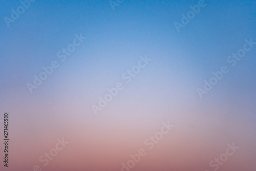 Fototapeta Naklejka Na Ścianę i Meble -  Colorful clear sky without cloud at twilight time before sunrise. Colorful clear sky with no clouds at dusk after sunset