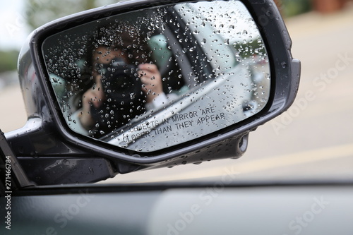 woman driving a car