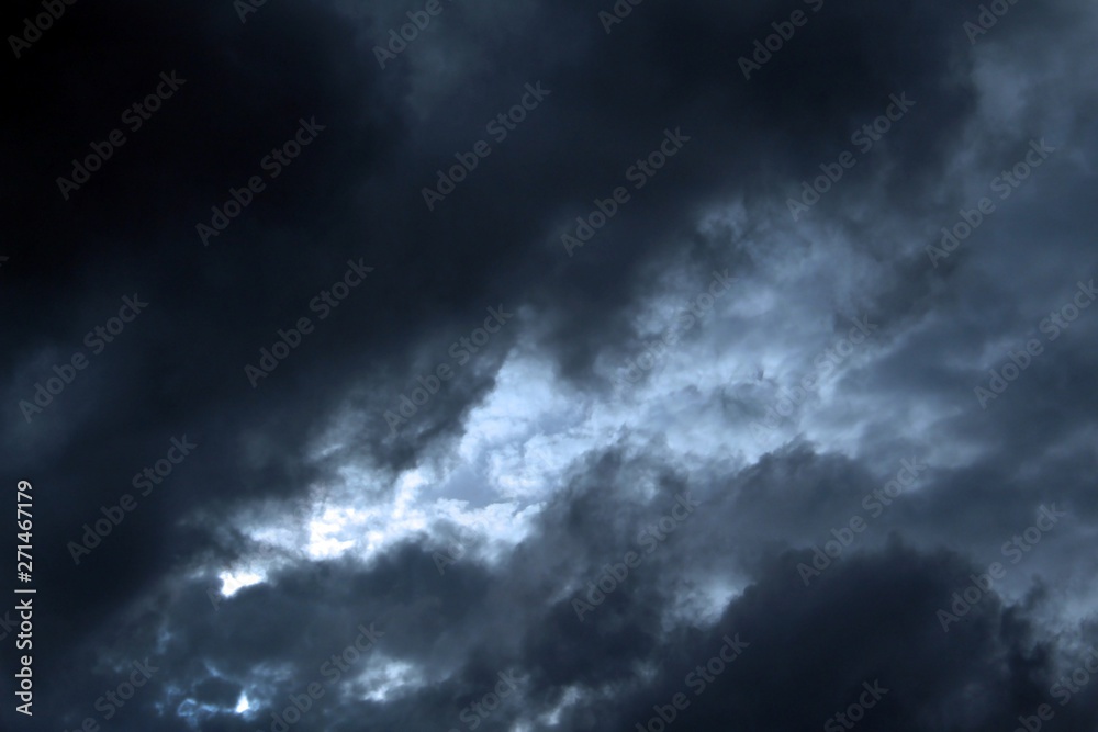 Stormy sky with dark clouds Stormy sky with dark clouds