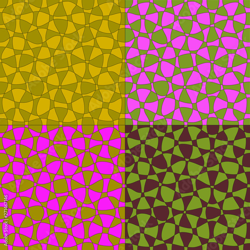 two tone mod abstract vector patterns