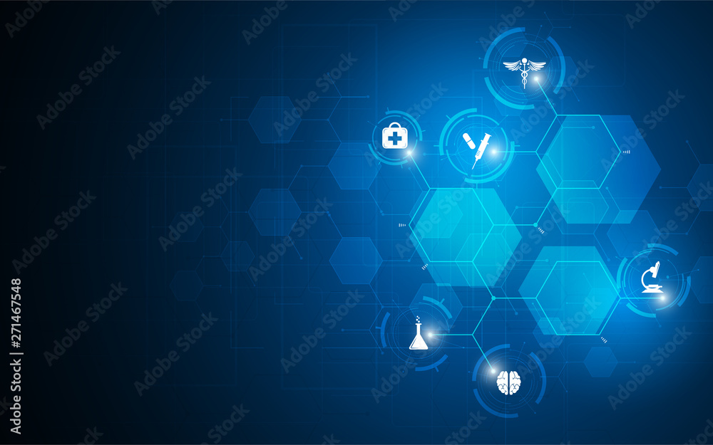 Fototapeta premium abstract science medical tech innovative concept background