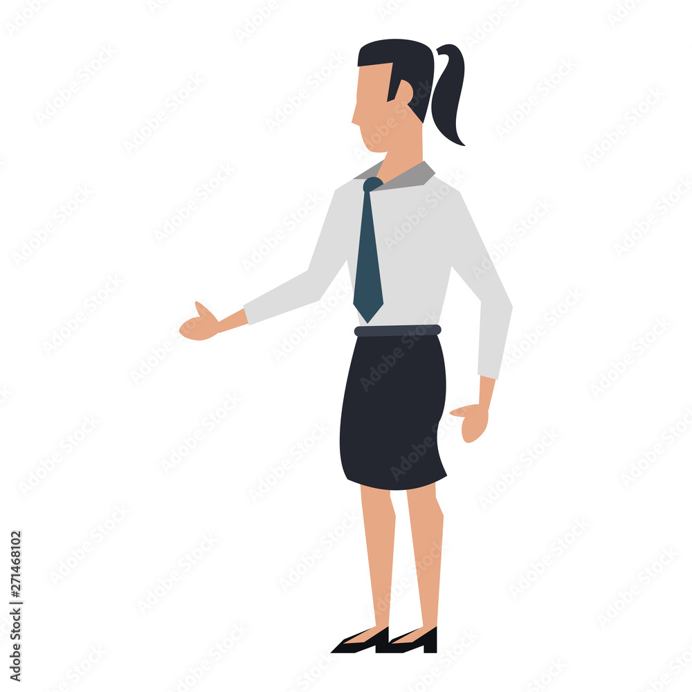 business woman avatar cartoon character