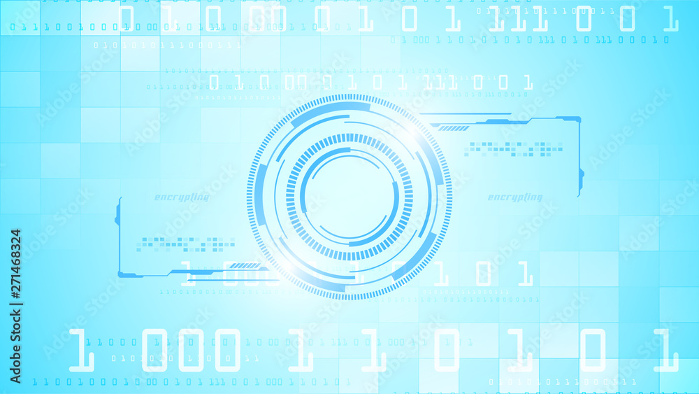 Obraz premium network security concept background hi tech design